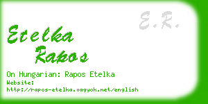 etelka rapos business card